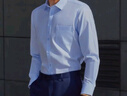 雅戈爾襯衫男春秋【全棉DP免燙口貸款】純色商務(wù)長(cháng)袖襯衫易打理長(cháng)袖襯衣 淺藍VLDP170011IFA 40 曬單實(shí)拍圖
