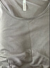 金三塔真絲打底衫女100%桑蠶絲圓領(lǐng)秋冬打底秋衣秋褲肌底衣 上衣-中灰色 L 曬單實(shí)拍圖