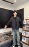 良茨三防飛行夾克外套男大碼春秋一整套立領(lǐng)棒球服外套短款工裝沖鋒衣 黑色夾克 2XL 150-170斤 曬單實(shí)拍圖