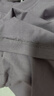 Calvin KleinJeans25夏季男女情侶休閑通勤ck純色字母純棉寬松短袖上衣T恤 031-霧霾紫 S 曬單實(shí)拍圖