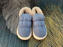 靠森（Kaooseen）德國品質(zhì)老人加絨棉拖鞋女款冬季2025防滑包跟保暖室內居家居棉鞋 老人專(zhuān)用【藏藍】加絨保暖/保護腳踝/防水防滑 36-37 曬單實(shí)拍圖