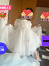 巴拉巴拉女童公主裙假兩件連衣裙2025春款網(wǎng)紗裙【商場(chǎng)同款】201125111010 曬單實(shí)拍圖