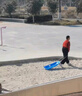 駱?lè )[豆兒童加厚板幼兒園單板滑草板滑沙板雙人成人兒童耐磨雪橇車(chē)雪爬犁 成人款88C藍色 曬單實(shí)拍圖