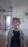 笛莎（DEESHA）笛莎童裝女童針織衫2025春秋中大童簡約純色開衫外套 淺粉條紋150 曬單實(shí)拍圖