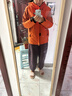 熊貓張予曦同款玩野三合一沖鋒衣男女戶(hù)外三防撞色登山服R611橙,M 曬單實(shí)拍圖