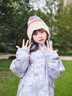 兒童帽子秋冬季女童拼色保暖毛線(xiàn)帽可愛(ài)彩色毛球針織護耳帽中童款 白色 均碼/建議4-10歲【高彈力】 曬單實(shí)拍圖