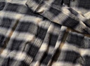 優(yōu)衣庫女裝法蘭絨襯衫/格紋長(cháng)袖襯衣25秋冬新款481173 08 深灰色 L /160/88A 曬單實(shí)拍圖