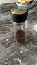 富光 男女士雙層玻璃杯 水杯 支持團(tuán)購(gòu)定制 304杯子泡茶杯400ML黑 曬單實(shí)拍圖