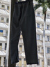 Homlean美式水洗牛仔褲男春夏高街痞帥寬松直筒闊腿長(cháng)褲子HS05復古藍L 曬單實(shí)拍圖