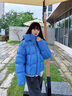 波司登（BOSIDENG）25新款羽絨服女短款90絨泡芙時(shí)尚脫卸帽厚冬季保暖外套B250243152 布魯斯藍5A34-趨勢推薦 S 160/84A充絨量214g 體重約110-125斤 曬單實(shí)拍圖