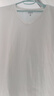 森馬（Semir）短袖t恤女涼感抗菌正肩修身2025夏顯瘦V領(lǐng)白色打底衫109325100002 曬單實拍圖