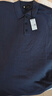 G-STAR RAW時(shí)尚熱銷(xiāo)款經(jīng)典男士短袖針織POLO衫半袖翻領(lǐng)純色不透肉D24663 深藍(lán)綠 M 曬單實(shí)拍圖