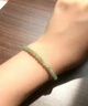 中國黃金（CHINA GOLD）和田碧玉手串女款小米珠手鏈散珠串珠情情人節生日禮物送女朋友 【甄選級】4mm菠菜綠和田碧玉手串【品牌禮盒】 曬單實(shí)拍圖