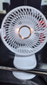 新款6寸USB小風(fēng)扇/電風(fēng)扇桌面/小電扇/小臺扇便攜迷你手持夾子睡眠小風(fēng)扇辦公室宿舍桌面 白色 400mAh 充電款 曬單實(shí)拍圖