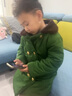 際華 3565兒童軍大衣小孩子軍棉綠大衣冬季加厚幼兒園園服男女寶寶 軍綠大衣【男女都可穿】 110碼建議身高105-110cm左右 曬單實(shí)拍圖