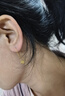 周六福  黃金耳飾女款5G足金時(shí)尚金花耳墜送女友禮物 計價(jià) 一對-0.94g 曬單實(shí)拍圖