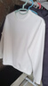 真維斯兒童衛(wèi)衣春秋款男童秋季純色上衣女童2025新款秋裝長袖打底衫 白色 160 曬單實拍圖