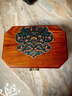 趙氏恒璽（ZONLOLV） 緬甸花梨木首飾收納盒項鏈木質(zhì)手飾品復古收納盒子實(shí)木高檔榫卯 實(shí)木首飾盒-花梨「纏枝蓮紋盒」 曬單實(shí)拍圖