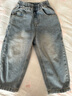瑪米瑪卡（MOMOCO）男童牛仔褲2026春兒童褲子童裝潮流時(shí)尚牛仔褲 11藍色   110    曬單實(shí)拍圖