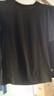 東方鴨新款短袖純棉大碼夏季文藝中長(cháng)款寬松女五分袖印花T恤衫圓領(lǐng)上衣 黑色【純色】 2XL 建議130-150斤 曬單實(shí)拍圖