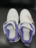 貴人鳥(niǎo)女鞋高幫板鞋春季平底輕便皮面防水運動(dòng)鞋品牌通勤休閑時(shí)尚滑板鞋 白/紫 39 曬單實(shí)拍圖