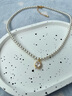 伊燦輕奢水鉆吊墜仿珍珠項鏈女小眾設計鎖骨鏈2025新款爆款小米珠頸鏈 白色水鉆珍珠項鏈 曬單實(shí)拍圖