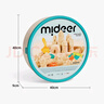 彌鹿（MiDeer）兒童玩具沙沙安全粘土DIY百變沙套裝（4斤原色沙+沙盤(pán)+沙模） 曬單實(shí)拍圖
