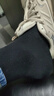佐丹奴[5對裝]襪子男裝透氣休閑運動(dòng)品牌字母印花中筒襪18155001 01黑X5 均碼 曬單實(shí)拍圖