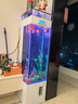 魚(yú)美軒新款家用客廳魚(yú)缸超白玻璃方形魚(yú)缸自循環(huán)一體缸免換水生態(tài)水族箱 白色【大禮包+有電梯免費包送貨入戶(hù)】 長(cháng)40cm寬40cm高138cm 曬單實(shí)拍圖