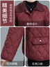 梵花秀媽媽輕薄羽絨棉服秋冬2025新款中老年夾棉外套女冬季中年棉衣棉襖 紅色 輕薄羽絨棉服  2XL 建議穿105-120斤 曬單實(shí)拍圖