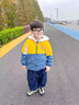 G.DUCKKIDS童裝男童外套秋冬季兒童棉衣加絨加厚男小童卡通印花洋氣保暖風(fēng)衣 黃色 90 建議80-90cm1歲半-2歲 曬單實(shí)拍圖