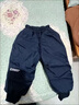 G.DUCKKIDS小黃鴨寶寶棉褲男女童冬裝兒童夾棉三層加厚保暖褲子嬰兒幼童長(cháng)褲 藏青色 100 尺碼2~3歲【 90-100cm】 曬單實(shí)拍圖
