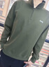 JEEP美國正品高端半拉鏈衛衣春秋男裝休閑polo上衣長(cháng)袖T恤內搭打底衫 002軍綠色 常規 【官方正品】 XL 【適合145斤左右】 曬單實(shí)拍圖