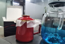 蘇氏陶瓷茶水分離杯辦公杯帶蓋過(guò)濾杯大容量泡茶杯當朝一品節日禮物 紅色 曬單實(shí)拍圖