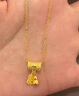 周大生黃金項鏈足金招財納福葫蘆項鏈送女友媽媽紀念日生日禮物 約6.7g 曬單實(shí)拍圖