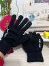 卡爾美（KELME）騎行手套男毛線(xiàn)手套冬季保暖手套防寒觸屏手套跑步運動(dòng)訓練 黑色  曬單實(shí)拍圖