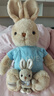 伽百利毛絨玩具可愛(ài)復古兔子玩偶生日禮物送女友送朋友 W3767大格雷斯45cm 曬單實(shí)拍圖