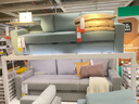 宜家（IKEA）BARSLOV寶施略三人布藝沙發(fā)床客廳小戶(hù)型折疊兩用沙發(fā)床 米色/灰色沙發(fā)床 曬單實(shí)拍圖