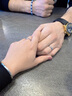 唯一（Winy）情侶戒指一對(duì)實(shí)用求婚戒指男士女款生日禮物情侶對(duì)戒純銀999 曬單實(shí)拍圖