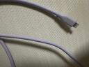 ANKER安克 充電線蘋果mfi認證適用iphone12/13/14手機充電器親膚type-c轉lightning快充數(shù)據(jù)線1.8m淺紫 曬單實拍圖