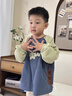 KocotreeKK樹(shù)秋冬寶寶罩衣兒童外穿男女童防水防臟幼兒圍裙燈芯絨反穿衣 夜海藍 100 曬單實(shí)拍圖