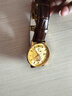 亨刻金表999足金情侶對表石英表防水鑲鉆瑞士機芯選貔貅送男友送女友 男款 （金重約0.8g） 曬單實(shí)拍圖