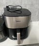 美的（Midea）小炎烤空氣炸鍋上下雙熱源 可視大視窗免翻面 家用多功能智能觸屏 6L實(shí)用大容量 金屬內腔 KZC6054 曬單實(shí)拍圖
