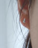 KISS CODE925純銀紙飛機耳釘男小眾設計高級感耳環(huán)2025新款耳飾時(shí)尚送男友 （單只）紙飛機耳釘 曬單實(shí)拍圖