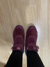 足力健艾爸爸老人鞋女東北大棉鞋冬季加絨加厚高幫媽媽鞋中老年外穿雪地靴 3308棗紅 （送襪子） 40 曬單實(shí)拍圖
