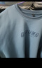 啄木鳥(niǎo)【兩件裝】t恤男長(cháng)袖春秋季新款打底衫秋裝衛衣男休閑男裝上衣服 6909海藍+6908白色 L （建議105-130斤） 曬單實(shí)拍圖