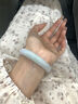 五花八門(mén)玉手鐲緬甸翡翠手鐲玉鐲子女款天然A貨糯冰種飄花送女友送媽媽 內徑52-59 曬單實(shí)拍圖