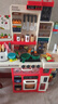 活石兒童廚房玩具3-6歲廚房過(guò)家家玩具女孩2歲做飯玩具仿真廚房寶寶 超大荔枝紅【100cm+禮盒+烤面包機 1-3歲男孩煮飯炒菜迷你廚具 曬單實(shí)拍圖