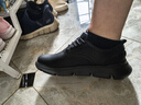 斯凱奇（Skechers）閃穿鞋男士商務(wù)鞋秋季薄款一腳蹬德比鞋軟底上班通勤休閑鞋205353 曬單實(shí)拍圖