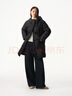播商場(chǎng)同款灰色慵懶寬松中長(cháng)款羽絨服女25冬新款鵝絨服BDS4RD3609 K40玄黑 XS 曬單實(shí)拍圖